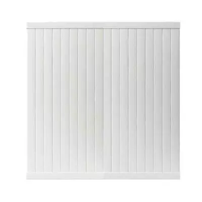 Veranda Privacy Fence Panel 6 Ft. H X 6 Ft. W Vinyl Material UV Protected White • $124.52