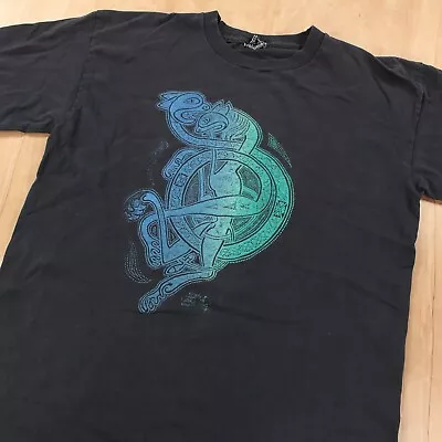 Book Of Kells T-shirt MEDIUM Vtg 80s 90s Ireland Single Stitch Celtic Art Gospel • $38