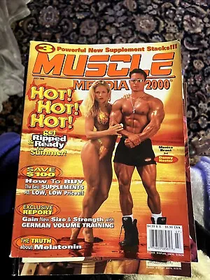 MUSCLE MEDIA Bodybuilding Magazine MONICA BRANT & DANNY HESTER 7-96 • $13.50