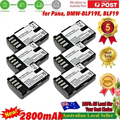 6x Battery For Panasonic DMW-BLF19 DMW-BTC10 Lumix DMC-GH4 DMC-GH5 • $78.98