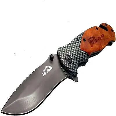 PISAU Knife Folding Opening Pocket Hunting Camping Surviva Fishing EDC Emergency • $11.99