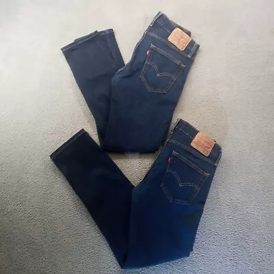 Levis 511 Slim Fit Mens Stretch Jeans Dark Wash 32x32 Lot Of 2 • $49.99