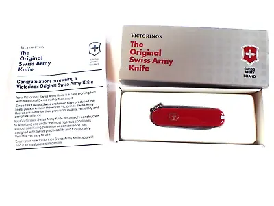 Vintage Nib New Victorinox Swiss Army Pocket Folding Knife With Box • $22.99