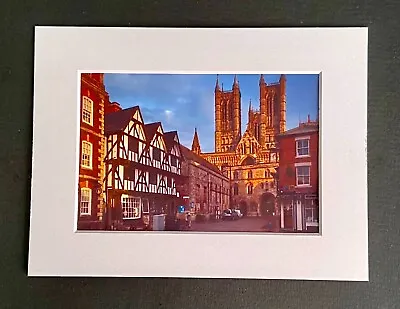 180809P1 - Lincon Cathedral Quarter - Photographic Print With White Photo Mount • £9