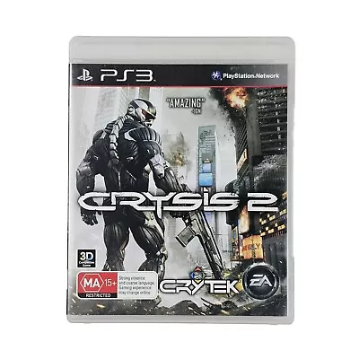 Crysis 2 - Playstation 3 PS3 AUS PAL Complete Free Postage • $7.16