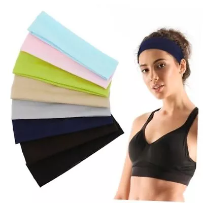 Sport Headbands For Women Men 8Pcs Non Slip Elastic Sweat Hairbands Soft  • $4.38