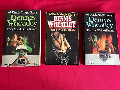 £6.99 • Buy Collection Of 3 Vintage DENNIS WHEATLEY 'BLACK MAGIC' Novels - Arrow Paperbacks