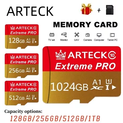 256GB Memory Card 512GB 1024GB TF Card Mobile Phone Monitor HD 128GB TF Card • $7.99