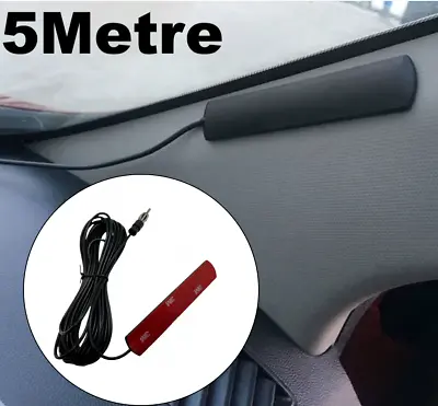 Fit Interior 5M Car Mount Electronic Radio Stereo Antenna Hidden Amplified AM/FM • £5.20