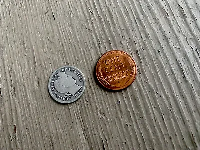 Vintage Antique Wheat Penny Shell With Old 1911 Silver Dime-Coin Magic • £35.71