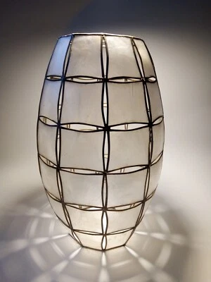 Vintage Capiz Shell Opalescent Ceiling Light Shade • £15