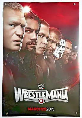 WWE WRESTLEMANIA 31  Official 24x36 Poster  TRIPLE H Vs STING Wwf ROMAN REIGNS • $37.49