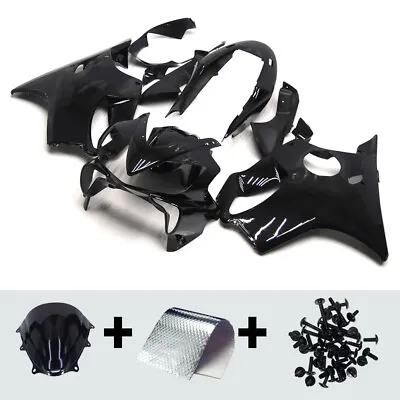 Gloss Black ABS Fairing For Honda CBR600 F4i 2004 2005 2006 2007 Motor Fairings • $489.74