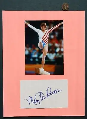 US Olympic Gymnastics Champ Mary Lou Retton Signed Autograph & Photo Set NICE--- • $21.99