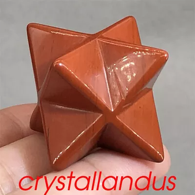 £9.39 • Buy 1pc Natural Red Jasper Merkaba Star Quartz Crystal Skull Pendant Reiki Gem 1.5 