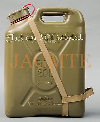 Easy-Pour Dual-Handle FUEL Brown Strap-fits Scepter Military Fuel Gas Can • $21.95