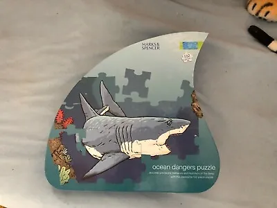 Marks And Spencer - Ocean Dangers Puzzle. Ages 5+. 102 Piece Jigsaw Puzzle. • £4.50