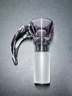 $9.99 • Buy 2  Pink Horn Premium Quality 14mm Glass Bowl Funnel Slide For Bong Hookah Pipe