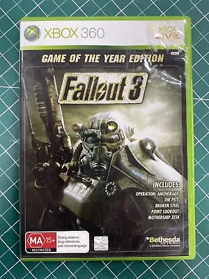 Fallout 3 Game Of The Year Edition GOTY Xbox 360 • $30