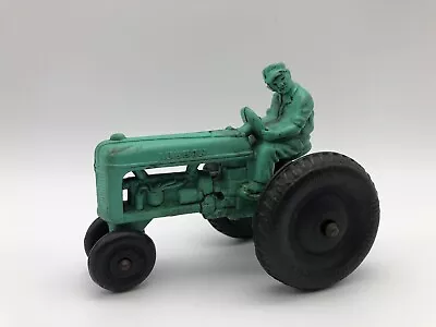 Auburn Rubber Tractor & Farmer Man Green Teal • $18