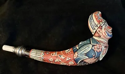 Antique Vintage German Tin Lithograph Clown Whistle Toy • $395