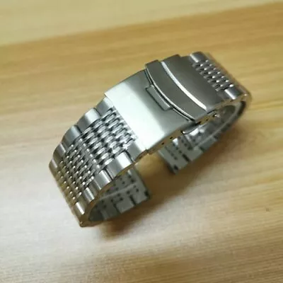 Silver Metal Stainless Steel Bracelet Replacement Watch Band Strap 20 22 24mm • $14.99