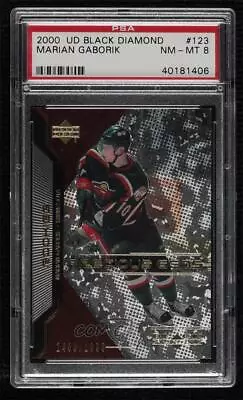 2000-01 Upper Deck Black Diamond /1999 Marian Gaborik #123 PSA 8 Rookie RC • $34.74