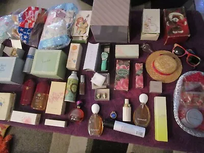 Huge Lot Of Vintage Perfumes Bottles Avon Jewelry Collectablesmore  Sealed • $0.99