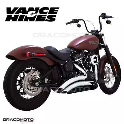 Harley FLSL 1750 ABS Softail Slim 107 2018-2021 26377 Full Exhaust Vance&Hine... • $1207.76