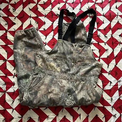 Cabelas Camo Hunting Overalls Mens XL Worn Faded Piling As Is  • $15