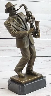 Duke Ellington Saxophone Player Bronze Sculpture Statue Musician Music Decor • $154.50