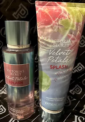 Victoria’s Secret Velvet Petals Splash Fragrance Mist 8.4oz & Lotion Gift Set • $29.99