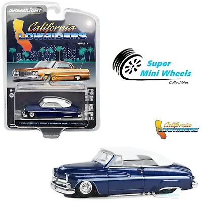 Greenlight 1:64 California Lowriders 1950 Mercury Eight Chopped Top Convertible • $7.98