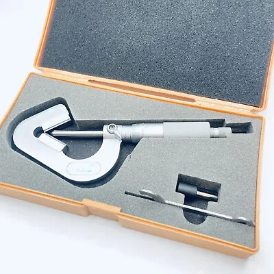 Mitutoyo 114-202 V Anvil Micrometer - .0001  Grad - .093-1.00  - Carbide - NICE • $299.95