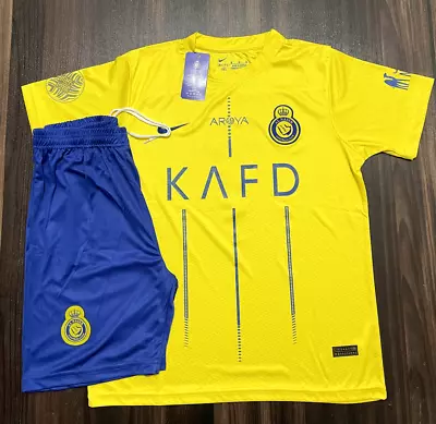 New 23/24 AL-Nassr Home Ronaldo# 7 Jersey Uniform With Shorts For Kids CR7 • $19.99