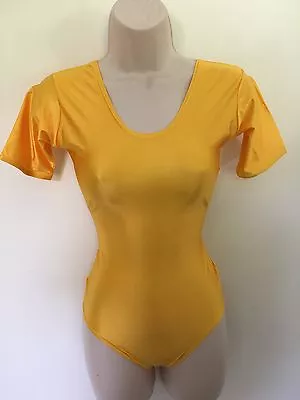 £4.99 • Buy Adagio Amy Leotard Shiny Lycra Short Sleeve Dance Wear Bnwt Age 2 -adult