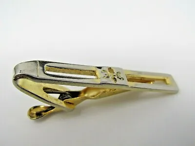 Fleur De Lis Tie Clip Bar: Men's Vintage Jewelry Gold Tone • $8.99