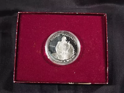 1982 S George Washington Commemorative 90% Silver Half Dollar Proof Damaged Box • £28.88