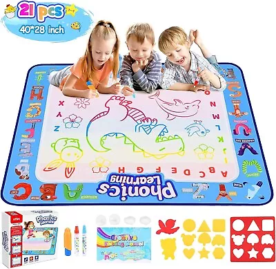 Toddler Toys For 2 3 4 5 Year Old Boys Girls Water Doodle Mat Education  Gifts • £18.99