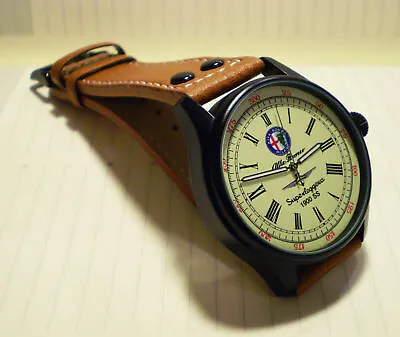 $72.09 • Buy Alfa Romeo Style 1900ss Souvenir Wrist Watch Vintage Round Dial 1950's Style.