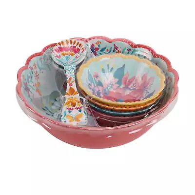 Fresh Floral 7-Piece Melamine Serving Bowl Set • $17.04