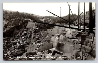 RPPC Rock Of Ages Granite Quarry Barre Vermont Real Photo P561A • $10.39