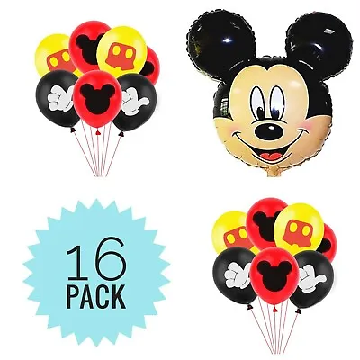 Mickey Mouse Birthday Party Balloons Decorations FREE SHIPPING! • $11.99