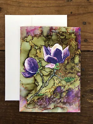 Purple Magnolia : Greeting Card • $199.99