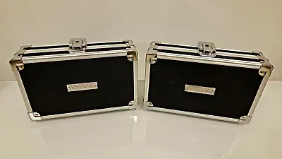 TWO Vaultz Locking Pencil Box For School Supplies Black With Keys Unused • $19.95