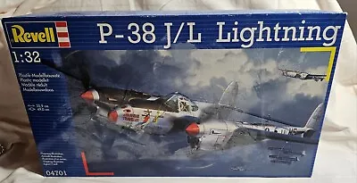 2003 Revell 04701 P-38 J/L Lightning WWII Fighter 1/32 Scale Model Sealed • $39.90