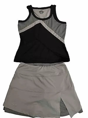 Bolle Womens Tennis Set Top Skort 2  Piece Outfit Tank Skirt Size Small • $39.99