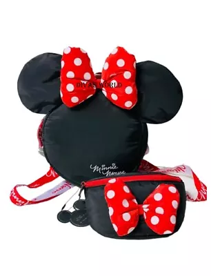 Disney Minnie Mouse Travel Bag / Bum Bag  Money Waist Fanny Pack PRIMARK • £22.62