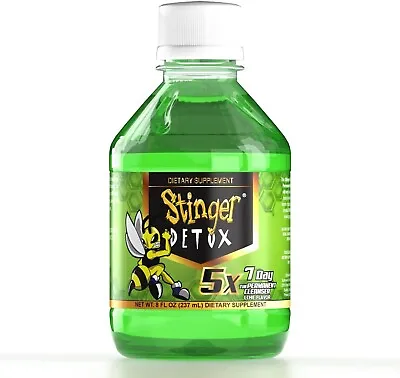 Stinger Detox 5X 7-Day Extra Strength Permanent Drink Caplet Lime Flavor – 8 Oz • $19.99