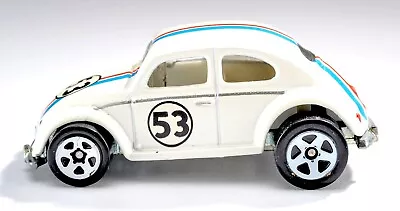 Hot Wheels Disney Volkswagen Vw Beetle White Herbie 53 Love Bug 1988 - Rare • $19.95